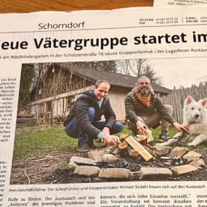 Zeitungsartikel Vätergruppe