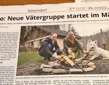 Zeitungsartikel Vätergruppe