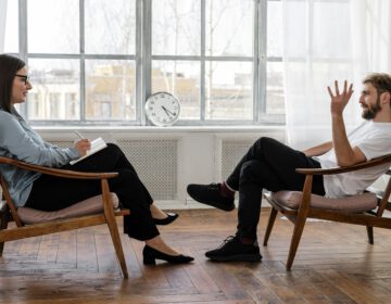 Gesprächssituation Mann und Frau